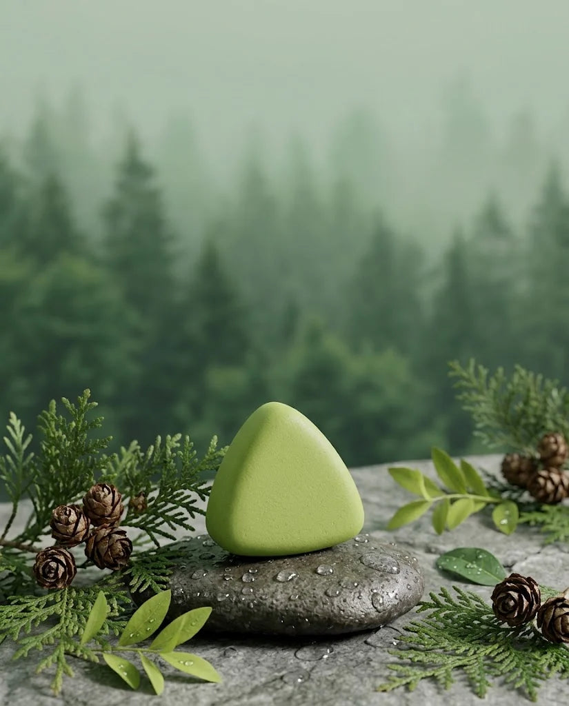 Rituel Nemora : le shampoing solide au vert forêt