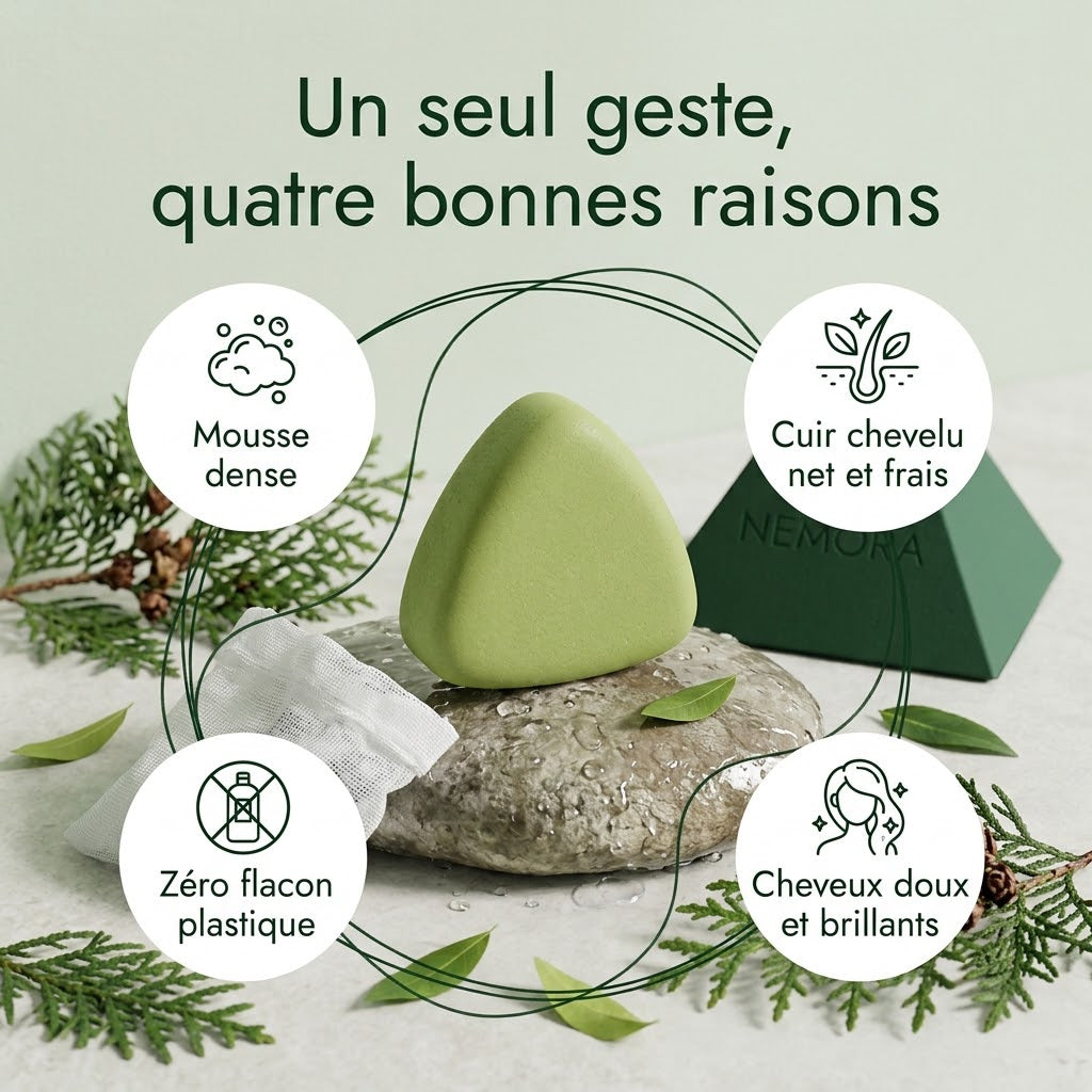 Shampoing solide aux plantes de forêt | Nemora
