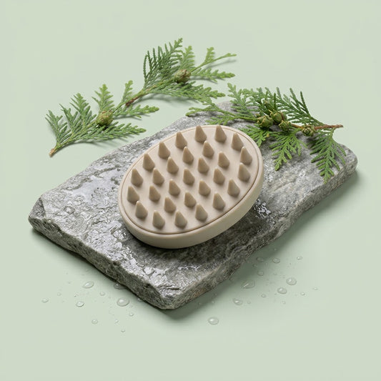 Brosse massante cuir chevelu